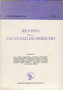 Tapa de la Revista de la Facultad de Derecho n.º 6
