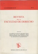 Tapa de la Revista de la Facultad de Derecho n.º 5