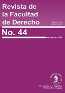 Tapa de la Revista de la Facultad de Derecho, número 44