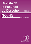 Tapa de la Revista de la Facultad de Derecho, número 45