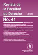 Tapa de la Revista de la Facultad de Derecho n.º41