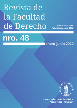 Tapa de la Revista de la Facultad de Derecho n.º 48